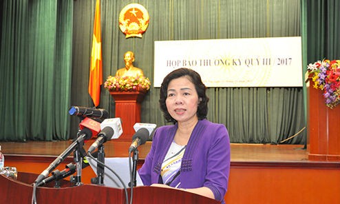 Thứ trưởng Bộ Tài chính Vũ Thị Mai đã phát động cuộc thi "Giải báo chí toàn quốc viết về ngành Tài chính". Ảnh: Đức Minh/Thời báo tài chính