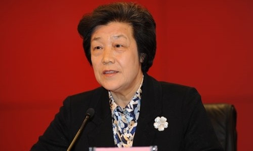 Cựu Bộ trưởng Tư pháp Trung Quốc Wu Aiying. Ảnh: People.com.cn/VnExpress.