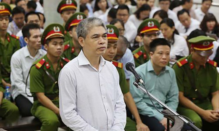 Bị cáo Nguyễn Xuân Sơn tại phiên tòa sơ thẩm