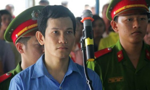Bị cáo Nguyễn Văn Thái tại phiên tòa. Ảnh Zing
