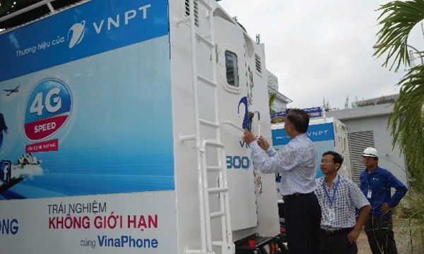 Thêm nhiều xe phát sóng lưu động được VNPT điều chuyển bổ sung về Đà Nẵng để phục vụ sự kiện
