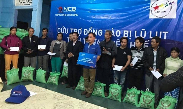 NCB hỗ trợ người dân bị thiệt hại sau mưa lũ tại Tỉnh Thừa Thiên Huế