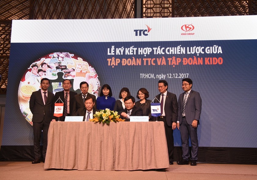 Lễ ký kết hợp tác chiến lược giữa Tập đoàn TTC và Tập đoàn KIDO
