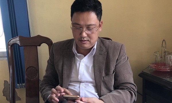 Ông Kim Văn Ba  - Chủ tịch UBND xã Bình Định