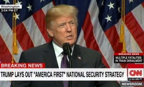 Tổng thống Trump phát biểu sau khi chiến lược an ninh quốc gia Mỹ 2017 được công bố