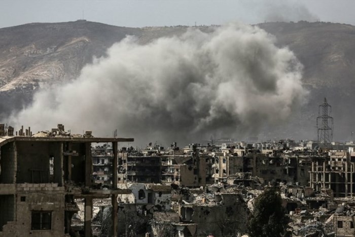 Syria bị phá hủy nặng nề trong chiến tranh. Ảnh: AFP/Lao động
