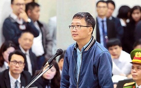 Bị cáo Trịnh Xuân Thanh tại tòa