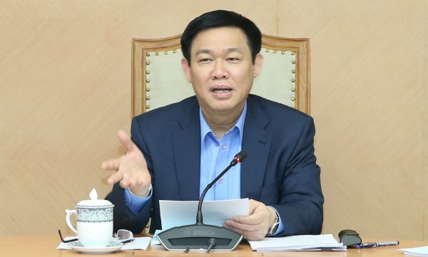 Phó Thủ tướng Vương Đình Huệ chủ trì buổi họp đầu tiên của Tổ công tác 66. Ảnh: VGP/Thành Chung
