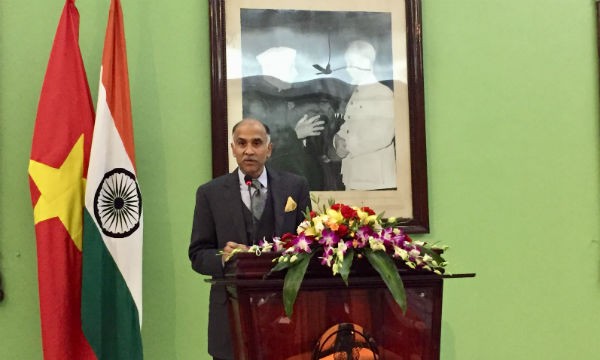 Đại sứ Ấn Độ tại Việt Nam Parvathaneni Harish phát biểu tại họp báo