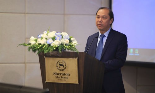 Thứ trưởng Nguyễn Quốc Dũng phát biểu tại Hội thảo