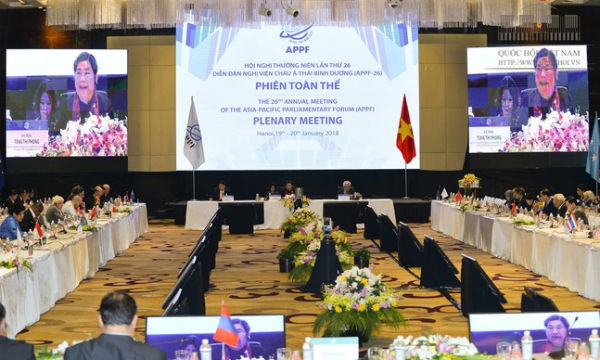 APPF 26 đã kết thúc sau 3 ngày làm việc khẩn trương và thông qua Tuyên bố Hà Nội về Tầm nhìn mới của quan hệ đối tác nghị viện châu Á – Thái Bình Dương
