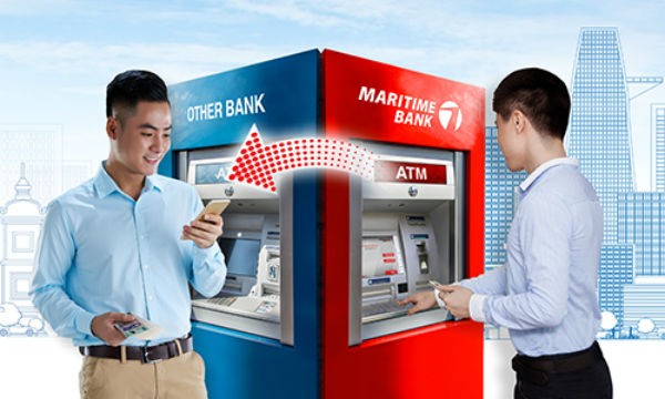 Khách hàng Maritime Bank có thể chuyển tiền nhanh 24/7 dịp Tết Nguyên đán qua ATM