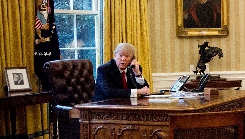 Tổng thống Mỹ Donald Trump điện đàm với người đồng cấp Thổ Nhĩ Kỳ về diễn biến mới tại Syria. Ảnh: Washington Examminer