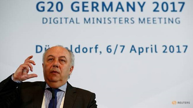 Bộ trưởng Kinh tế Đức Matthias Machnig. Ảnh Reuters/Thanh niên