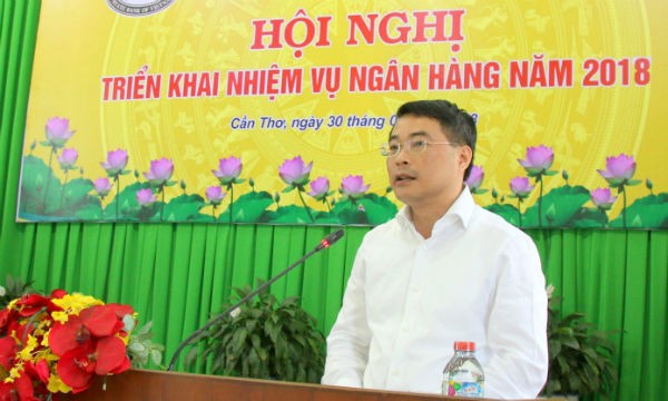 Thống đốc Ngân hàng Nhà nước Việt Nam – Lê Minh Hưng phát biểu tại Hội nghị