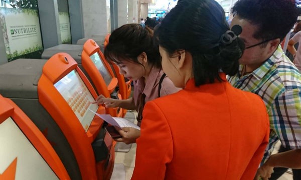 Jetstar Pacific triển khai công nghệ Kiosk Check-in tại sân bay