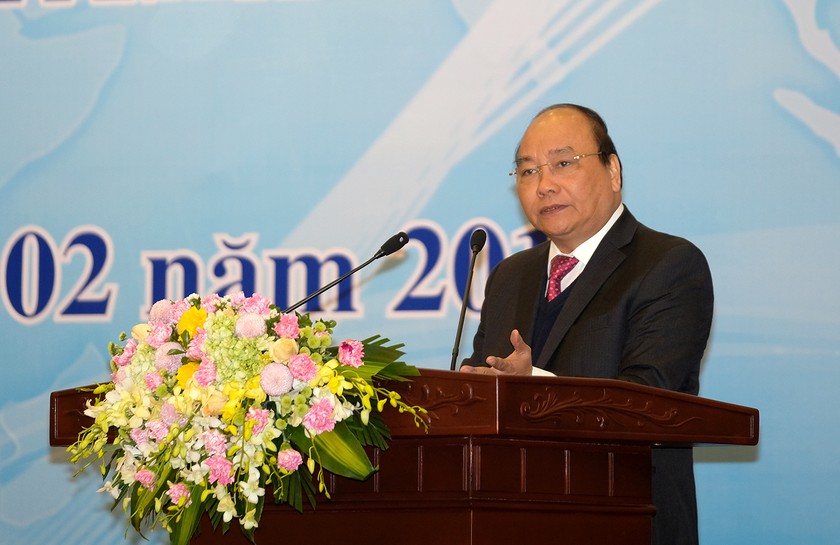 Thủ tướng phát biểu tại hội nghị. Ảnh VGP/Quang Hiếu