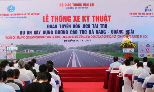 Dự án cao tốc Đà Nẵng – Quảng Ngãi sử dụng hơn 798 triệu USD vốn vay của JICA