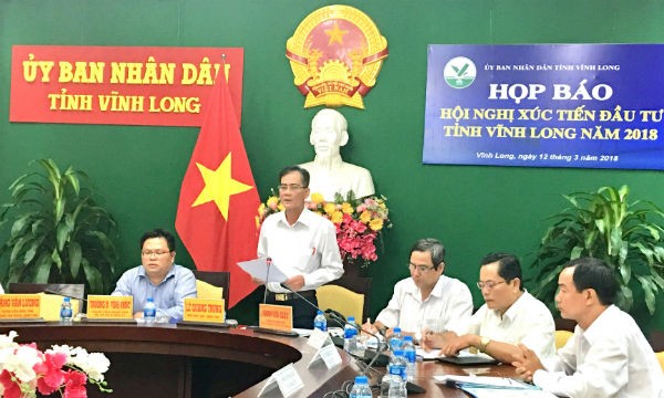 Ông Lê Quang Trung - Phó Chủ tịch UBND tỉnh Vĩnh Long thông tin về Hội nghị xúc tiến đầu tư tỉnh Vĩnh Long năm 2018