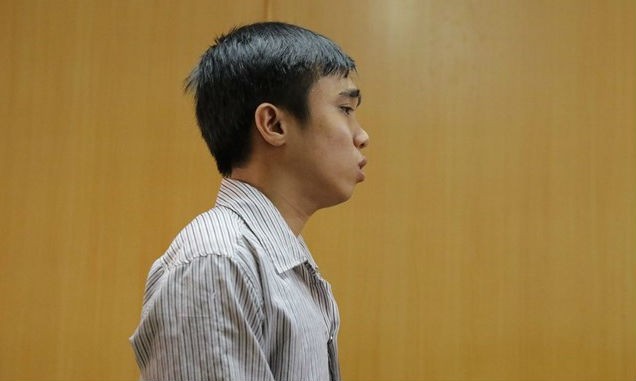 Bị cáo Lê Ngọc Hải tại tòa. Ảnh CAND