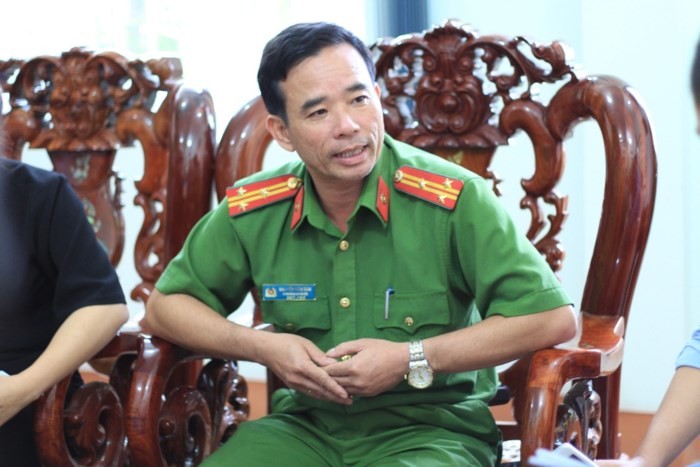 Thượng tá Nguyễn Văn Dân- Phó trưởng Công an huyện Krông Pắk. Ảnh nguoiduatin