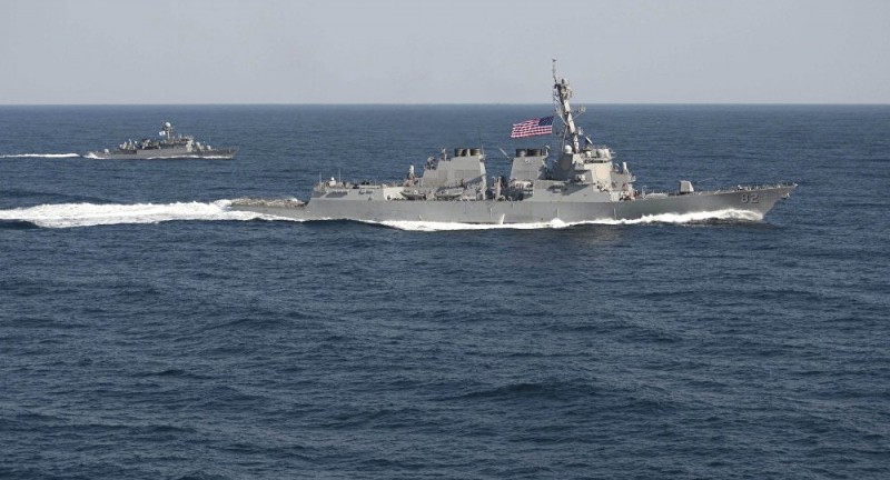 Tàu Mỹ tham gia tập trận Đại bàng non với Hàn Quốc năm 2015