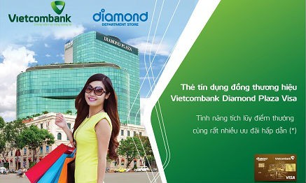 Ưu đãi hấp dẫn dành cho chủ thẻ đồng thương hiệu Vietcombank Diamond Plaza Visa