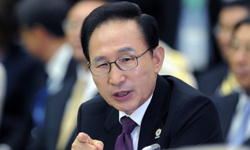 Cựu tổng thống Lee Myung-bak. Ảnh: AFP/VnE
