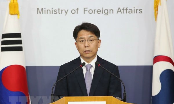 Người phát ngôn Bộ Ngoại giao Hàn Quốc. (Ảnh: Yonhap/TTXVN)