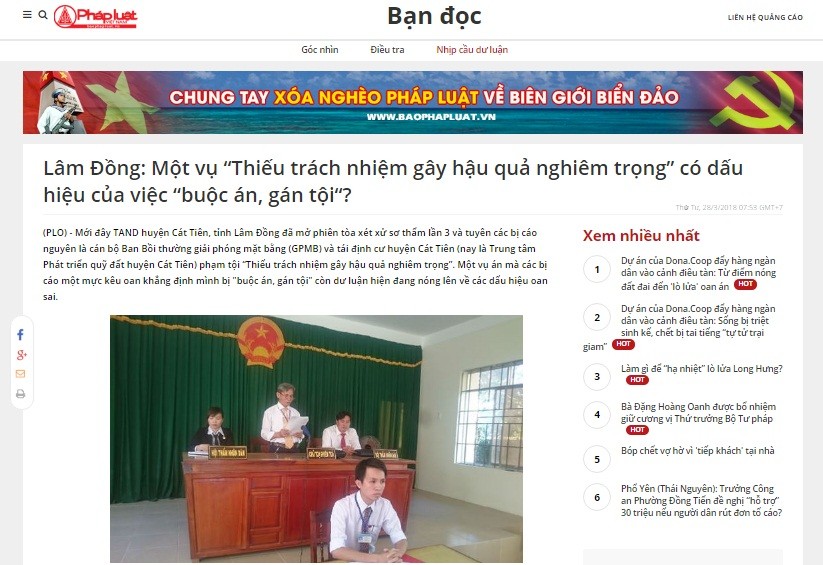 Vụ “Thiếu trách nhiệm gây hậu quả nghiêm trọng” ở Lâm Đồng: Đã hình sự hóa các quan hệ kinh tế, hành chính?