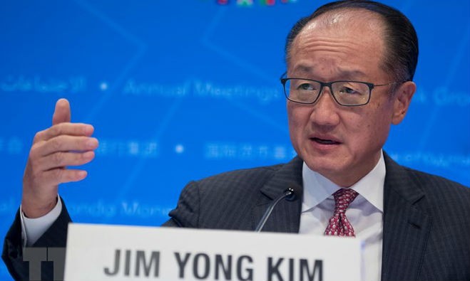 Chủ tịch Ngân hàng Thế giới Jim Yong Kim. (Nguồn: THX/TTXVN)
