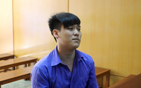 Bị cáo Nguyễn Hoàng Thanh tại phiên tòa. Ảnh NLĐ