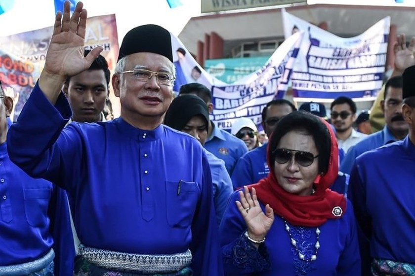 Cựu Thủ tướng Najib Razak và vợ