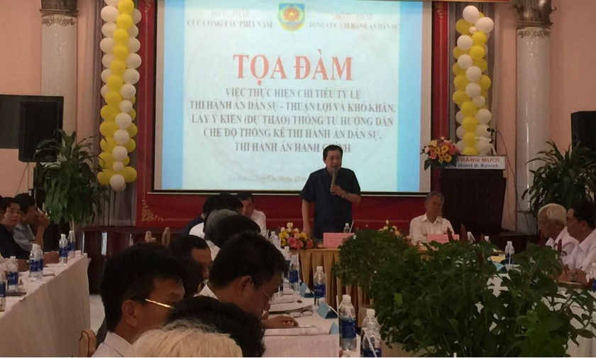 Phó Tổng cục trưởng Nguyễn Văn Sơn phát biểu khai mạc toạ đàm