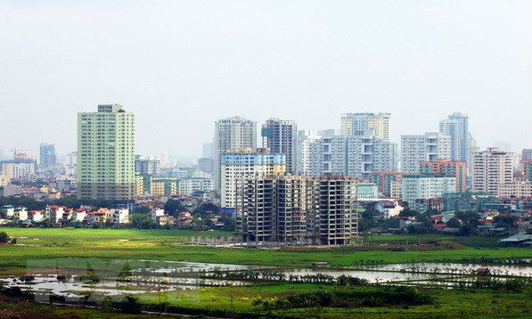 Một góc khu đô thị Mỹ Đình II, quận Nam Từ Liêm, Hà Nội. (Ảnh minh họa: Tuấn Anh/TTXVN)