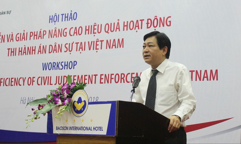 Phó Tổng cục trưởng Tổng cục THADS Nguyễn Văn Sơn phát biểu khai mạc 
Hội thảo