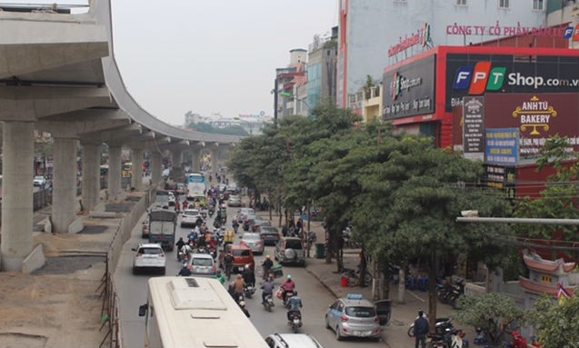 Dự án đường sắt đô thị thi công gây ra nhiều “điểm đen” ùn tắc giao thông cho Thủ đô