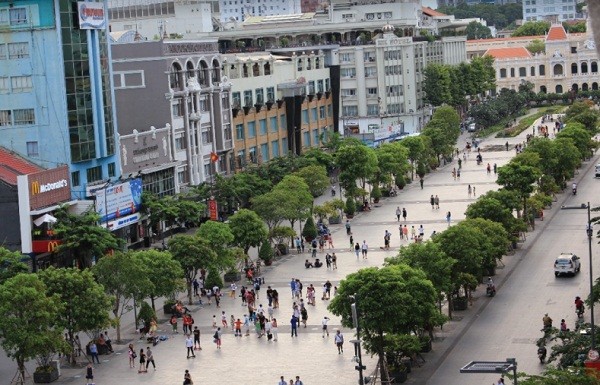 Đường Nguyễn Huệ, một trong những con đường đắt đỏ nhất TP HCM có giá thị trường hơn 1 tỷ đồng/m2, trong khi tính theo khung giá đất chỉ có hơn 210 triệu đồng/m2...