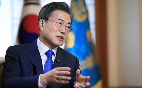 Tổng thống Hàn Quốc Moon Jae-in. Ảnh: The Korea Times/VOV