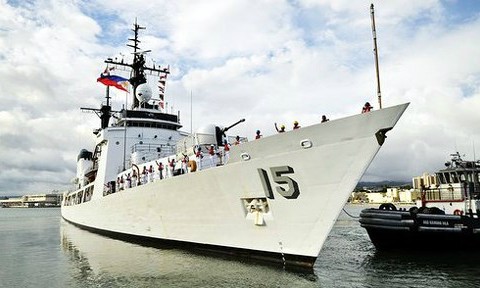 Tàu tuần tra lớp Hamilton được Mỹ chuyển cho Philippines hồi năm 2011. Ảnh: Naval Today/VOV