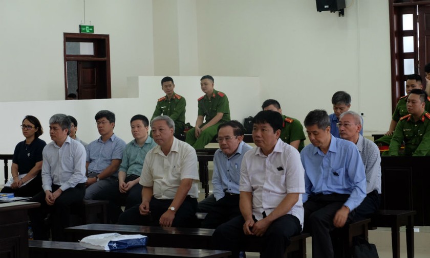 Bị cáo Nguyễn Xuân Sơn, Ninh Văn Quỳnh và Đinh La Thăng tại tòa