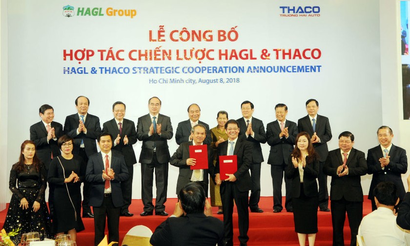 Lễ công bố hợp tác chiến lược giữa HAGL và Thaco