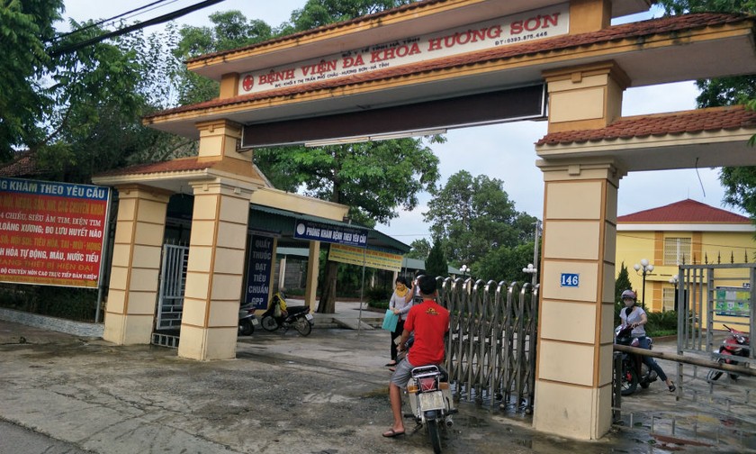 Bệnh viện Đa khoa Hương Sơn, nơi cấp cứu nạn nhân