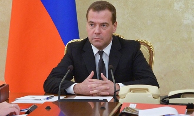Thủ tướng Nga Dmitry Medvedev. Ảnh: Reuters