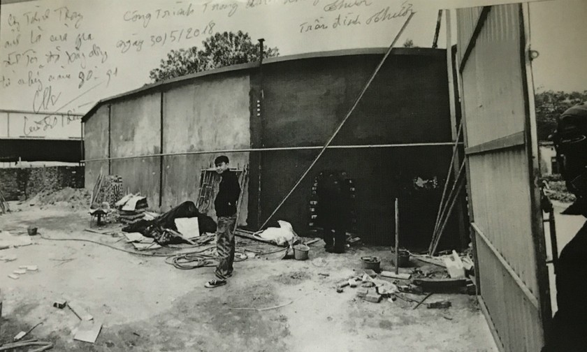Bức ảnh mà cán bộ TTXD cho rằng ông Hiền có hành vi xây dựng công trình nhưng ông Hiền khẳng định công trình có từ năm 1990