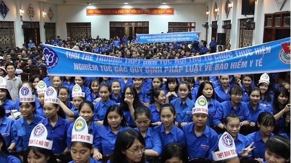 Học sinh, sinh viên Thanh Hóa tham gia Hội thi tìm hiểu chính sách BHYT