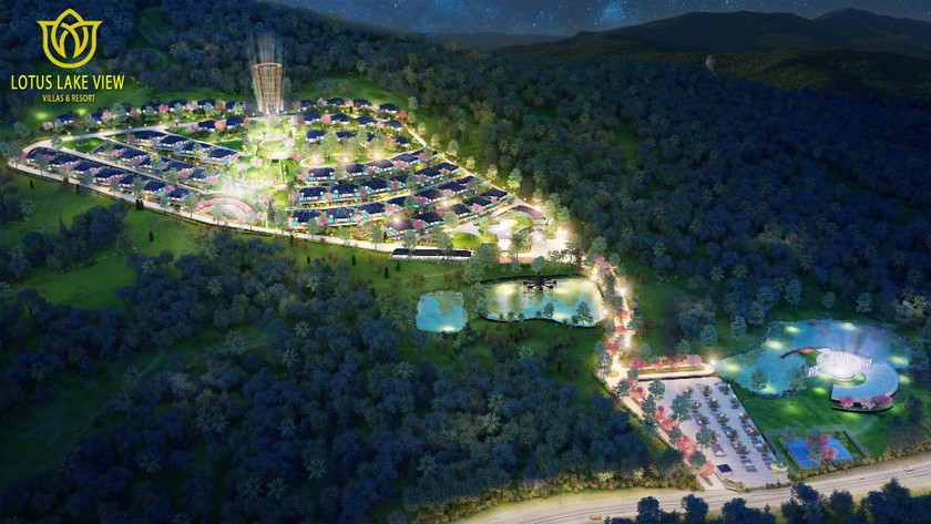 Phối cảnh dự án Lotus Lake View Village được quảng cáo trên trang web của DN