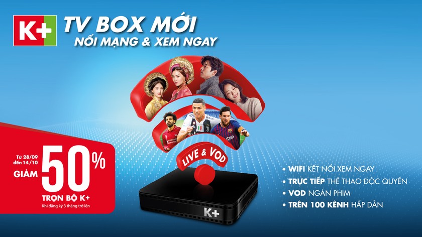 K+ TV Box chính thức ra mắt, mang tới nhiều trải nghiệm đặc sắc