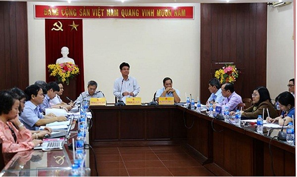 Thứ trưởng Phạm Lê Tuấn phát biểu tại buổi làm việc