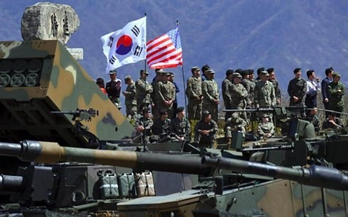 Một cuộc tập trận chung giữa Mỹ và Hàn Quốc. (Ảnh: AP/VOV)